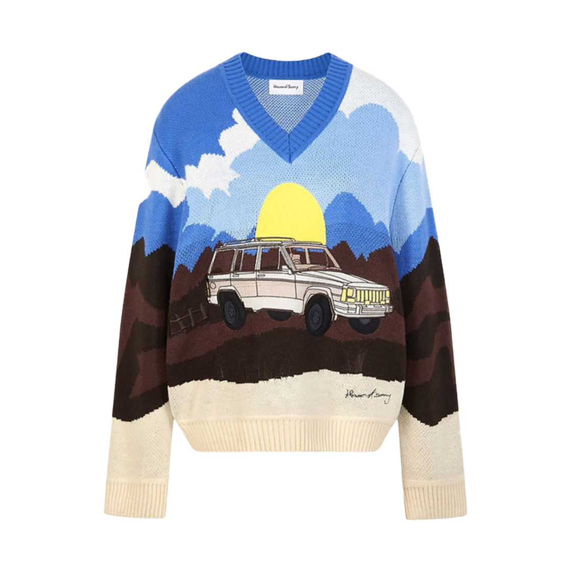 하우스 오브 써니 온 더 로드 어게인 니트 멀티컬러(House of Sunny On The Road Again Knit Multicolour)