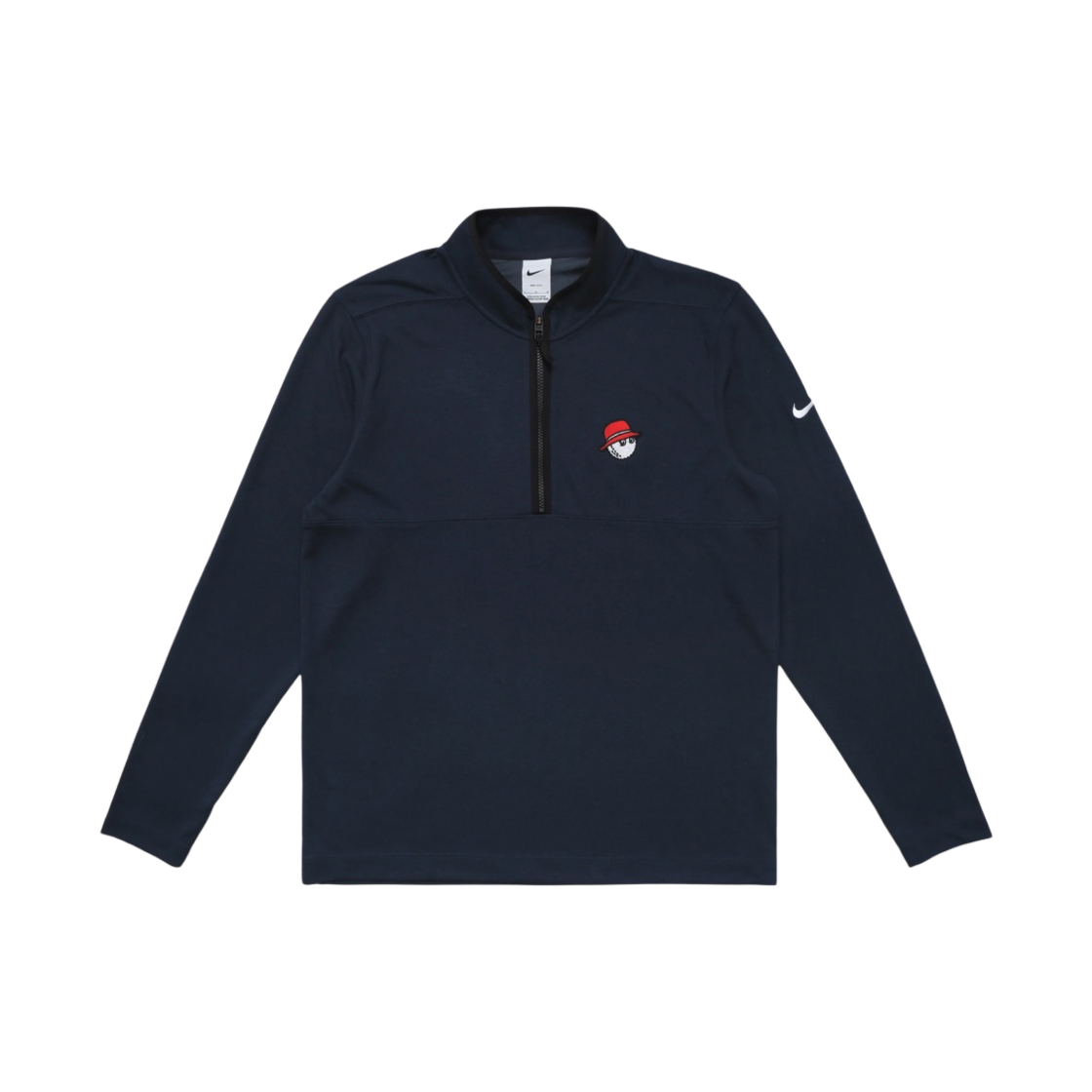 말본 골프 x 나이키 드라이핏 빅토리 하프 집 탑 컬리지 네이비(Malbon Golf x Nike Dri-Fit Victory Half Zip Top College Navy)