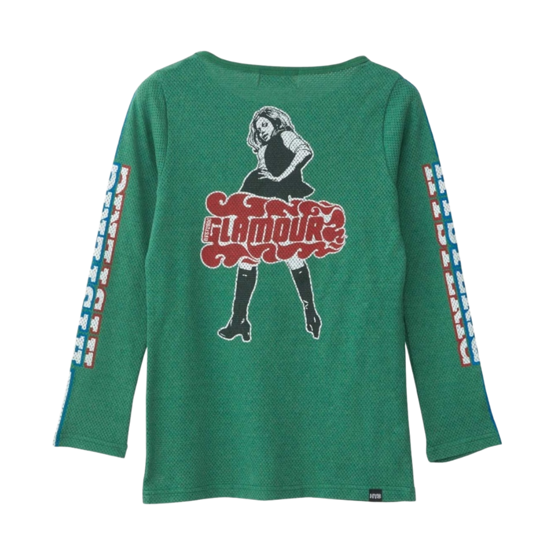 (W) 히스테릭 글래머 빅슨 걸 티셔츠 그린((W) Hysteric Glamour Vixen Girl T-Shirt Green) - 2