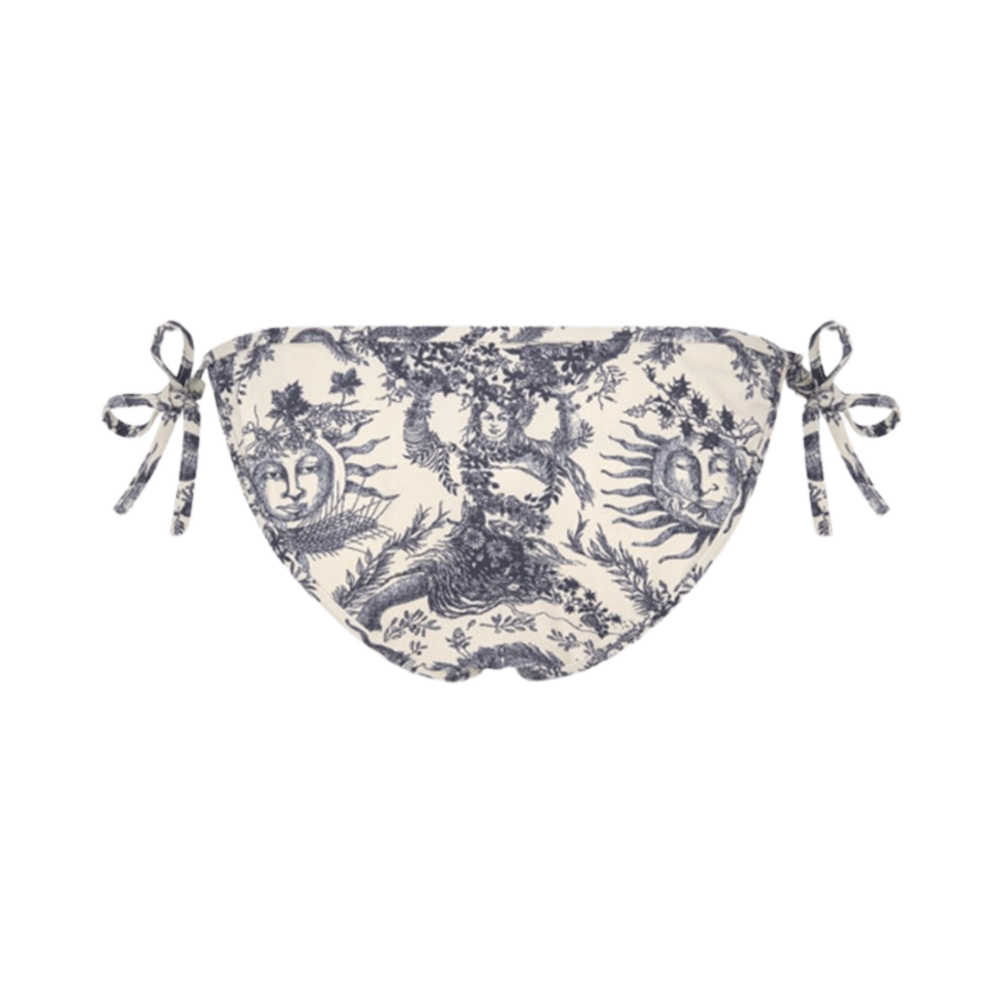 (W) 디올 비키니 바텀 화이트 네이비 블루 트왈 쏠레이 모티프((W) Dior Bikini Bottom White Navy Blue Toile Soleil Motif) - 2
