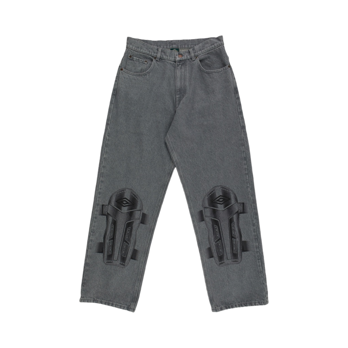 UBMW054 Umbro x Slam Jam Laser Logo Denim Pants Grey