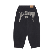 NOMANUAL Raw Vision Denim Pants Washed Black