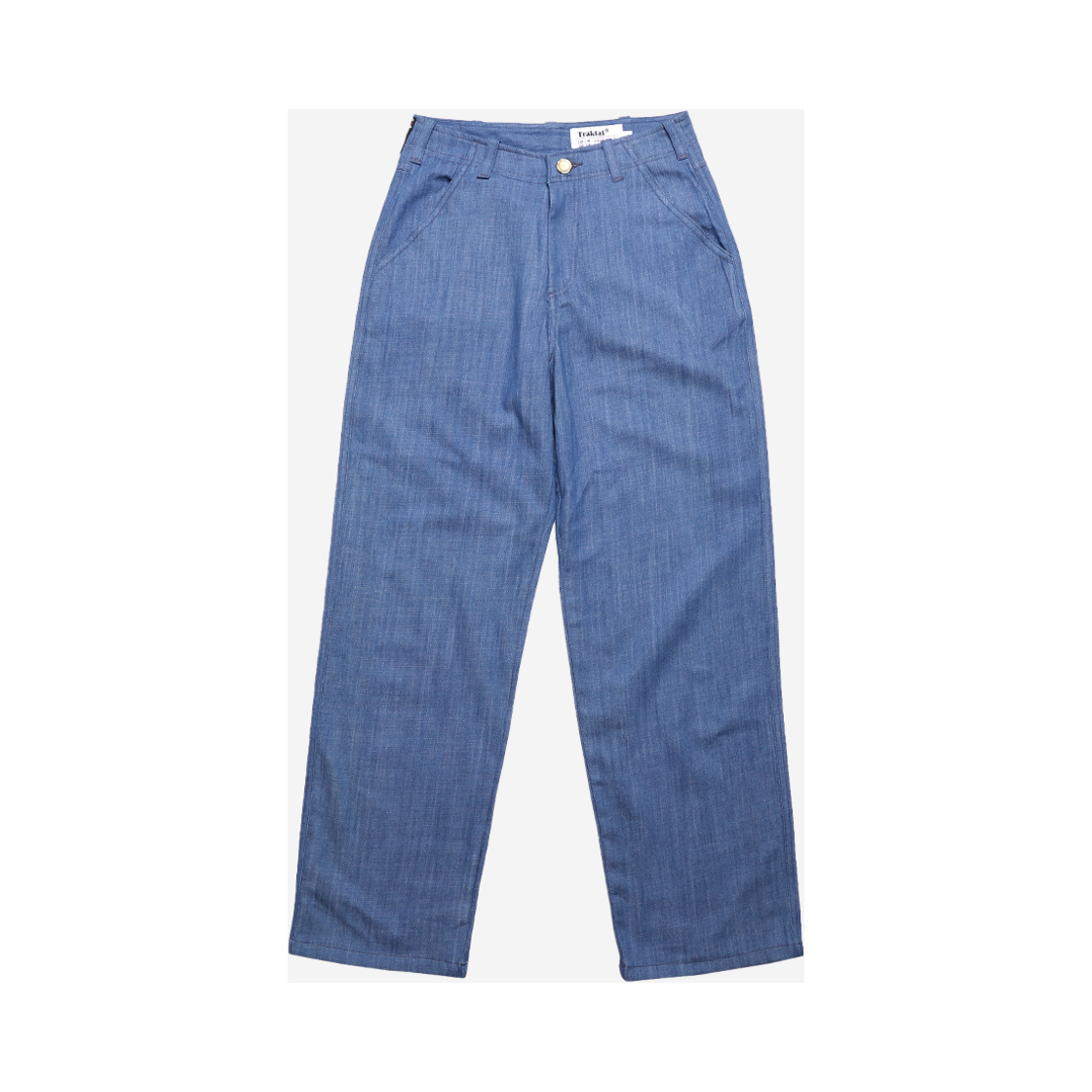 24SS-ECGDPSB Traktat E.C.G. Chain Stitch Denim Pants Summer Blue