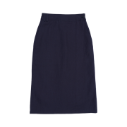 Fielders Woman Feminine Button Wrap Long Skirt Navy