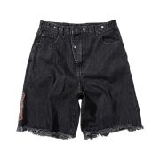 Karactor Goblin Denim Bermuda Shorts Black
