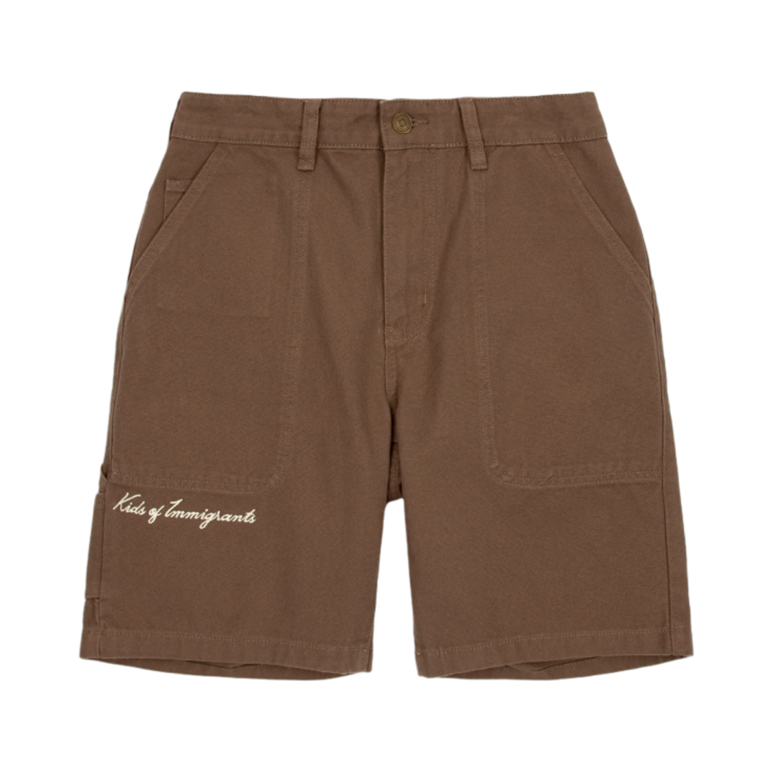 키즈 오브 이미그랜트 KOI 워크 캔버스 쇼츠 브라운(Kids Of Immigrants KOI Work Canvas Shorts Brown)