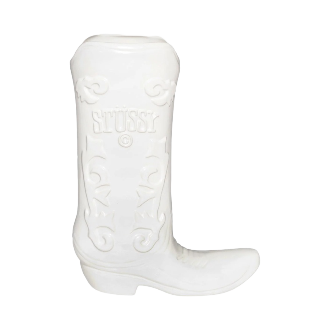 138900 Stussy Ceramic Boot Vase White