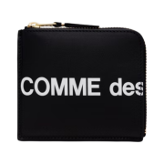 Comme des Garcons SA3100HL Huge Logo Classic Leather Wallet Black