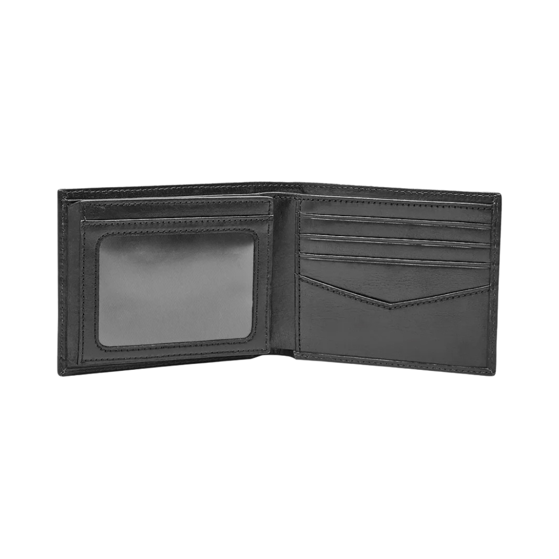 파슬 라이언 레더 RFID 플립 ID 반지갑 블랙(Fossil Ryan Leather RFID Flip ID Bifold Wallet Black) - 2