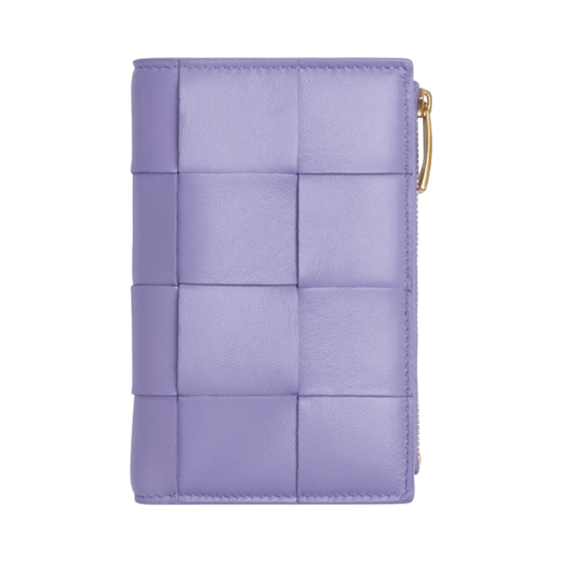667130VCQC14215 Bottega Veneta Medium Bi-Fold Zip Wallet Wisteria
