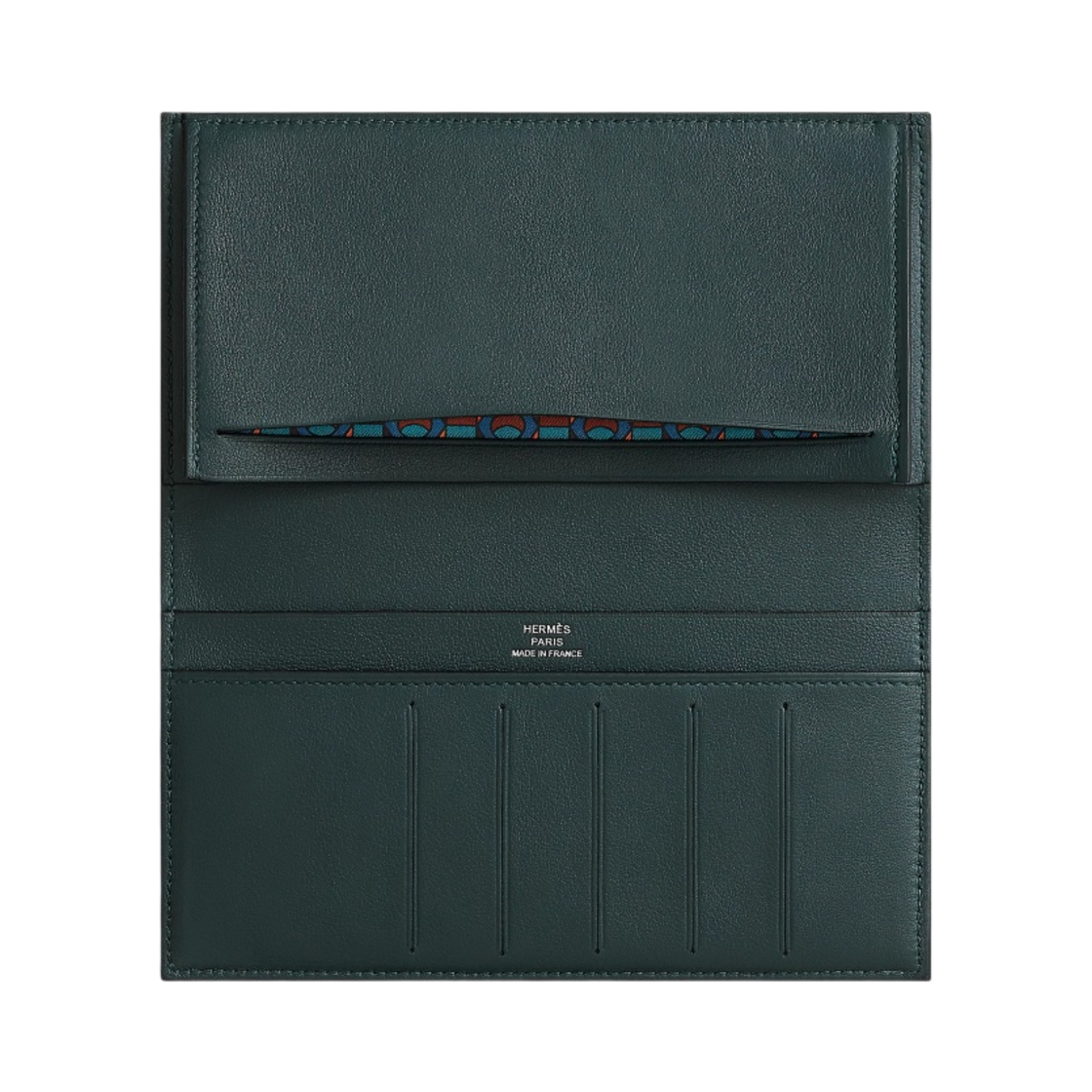 에르메스 시티즌 트윌 장지갑 스위프트 & 베르 루소 딥 블루 베르 보스포어(Hermes Citizen Twill Long Wallet Swift & Vert Rousseau Deep Blue Vert Bosphore) - 2