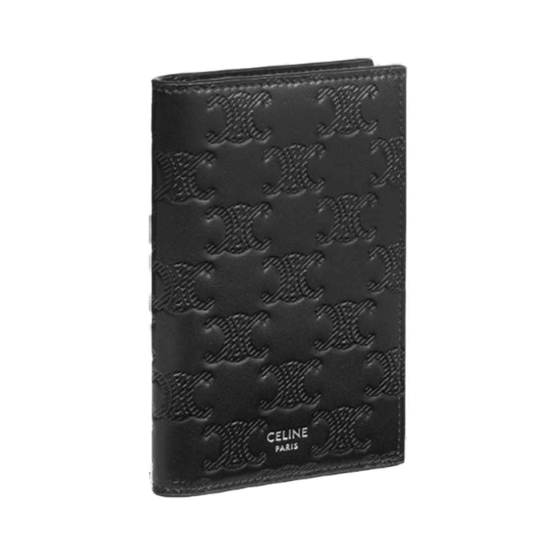 셀린느 버티컬 카드 홀더 카프스킨 트리옹프 엠보스 블랙(Celine Vertical Card Holder in Calfskin with Triomphe Embossed Black) - 3