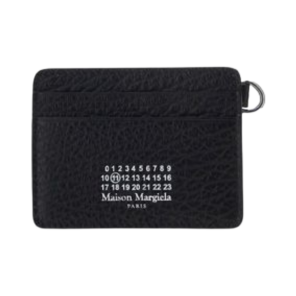 S36UA0111P4455T8013 Maison Margiela Numbers Logo Keyring Card Holder Black - #2