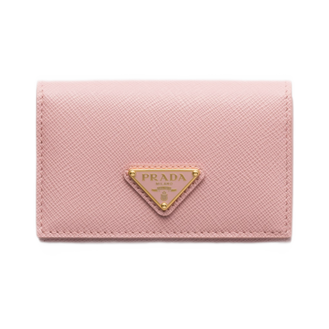 프라다 사피아노 레더 카드 홀더 피치(Prada Saffiano Leather Card Holder Peach) - 1