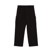 C.P. Company Diagonal Raised Fleece Cargo Sweatpants Black - 25SS