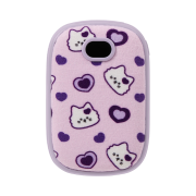 earpearp Heart Chichi Purple Hand Warmer Power Bank
