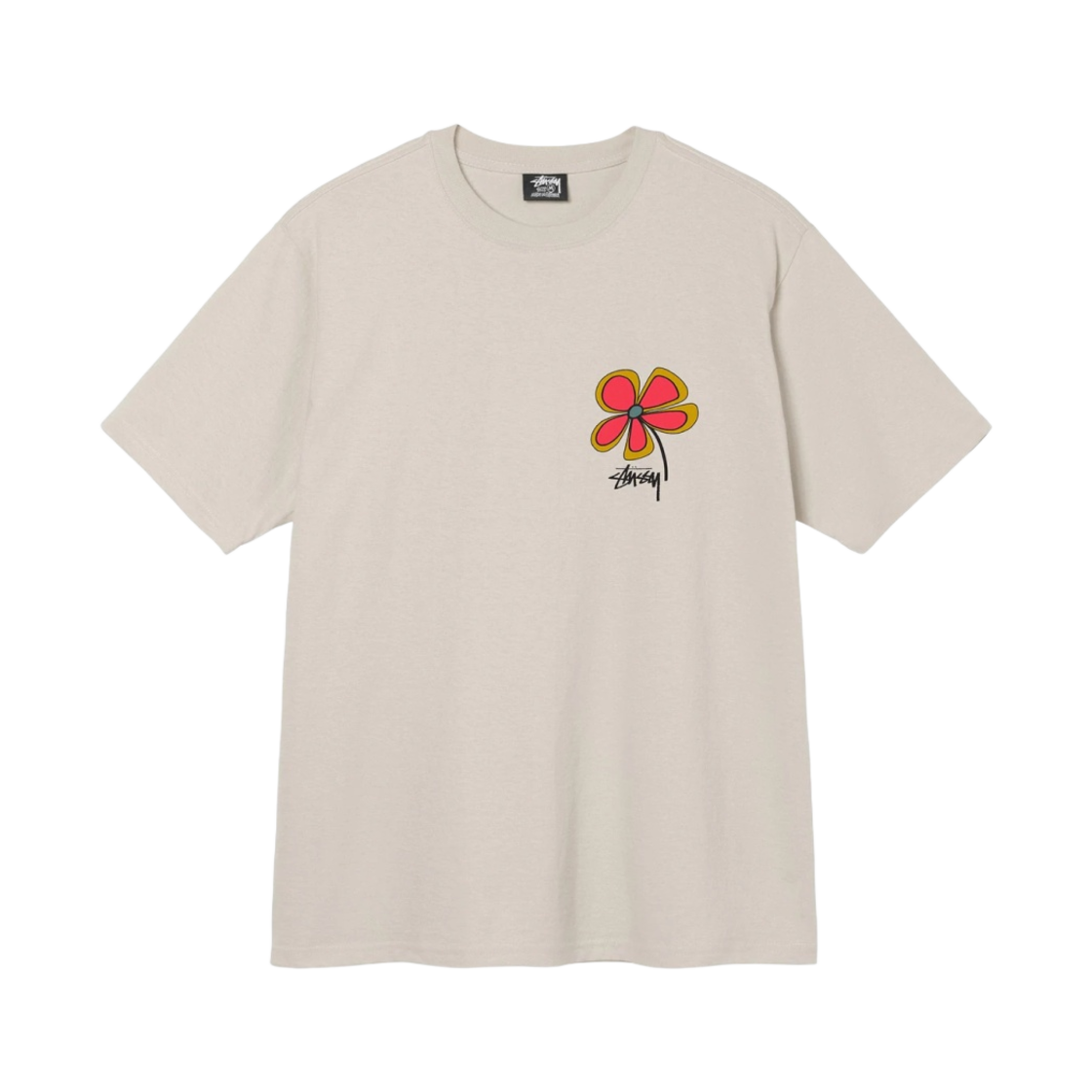 스투시 플라워 티셔츠 스모크(Stussy Flower T-Shirt Smoke) - 2