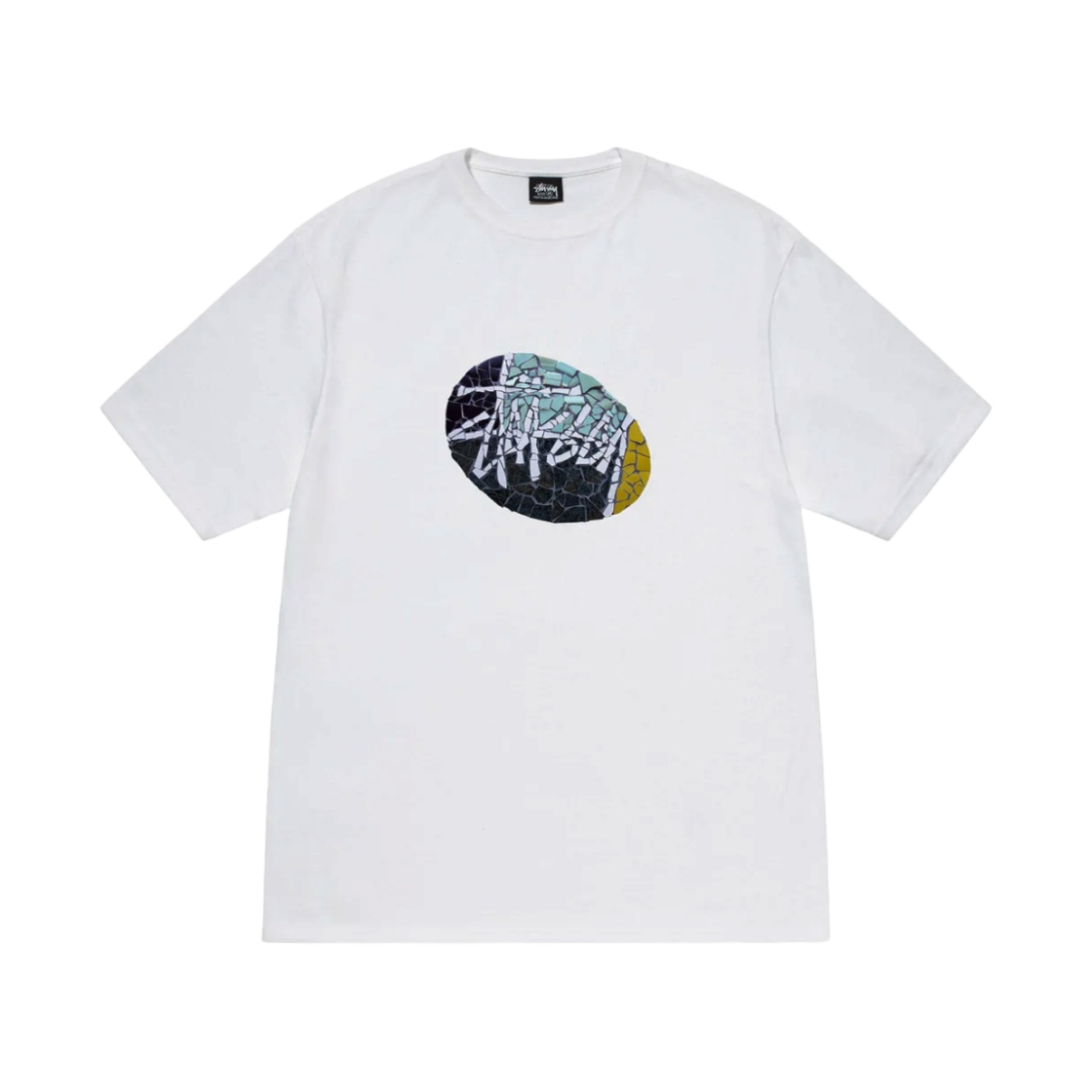 스투시 모자이크 티셔츠 화이트