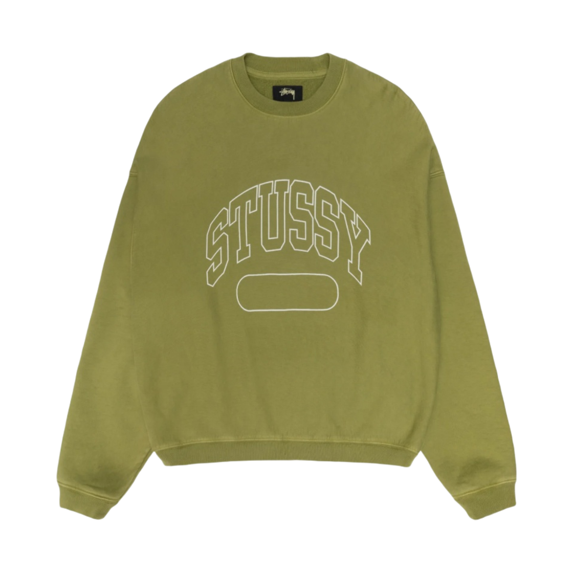118536 Stussy Varsity Oversized Crew Green