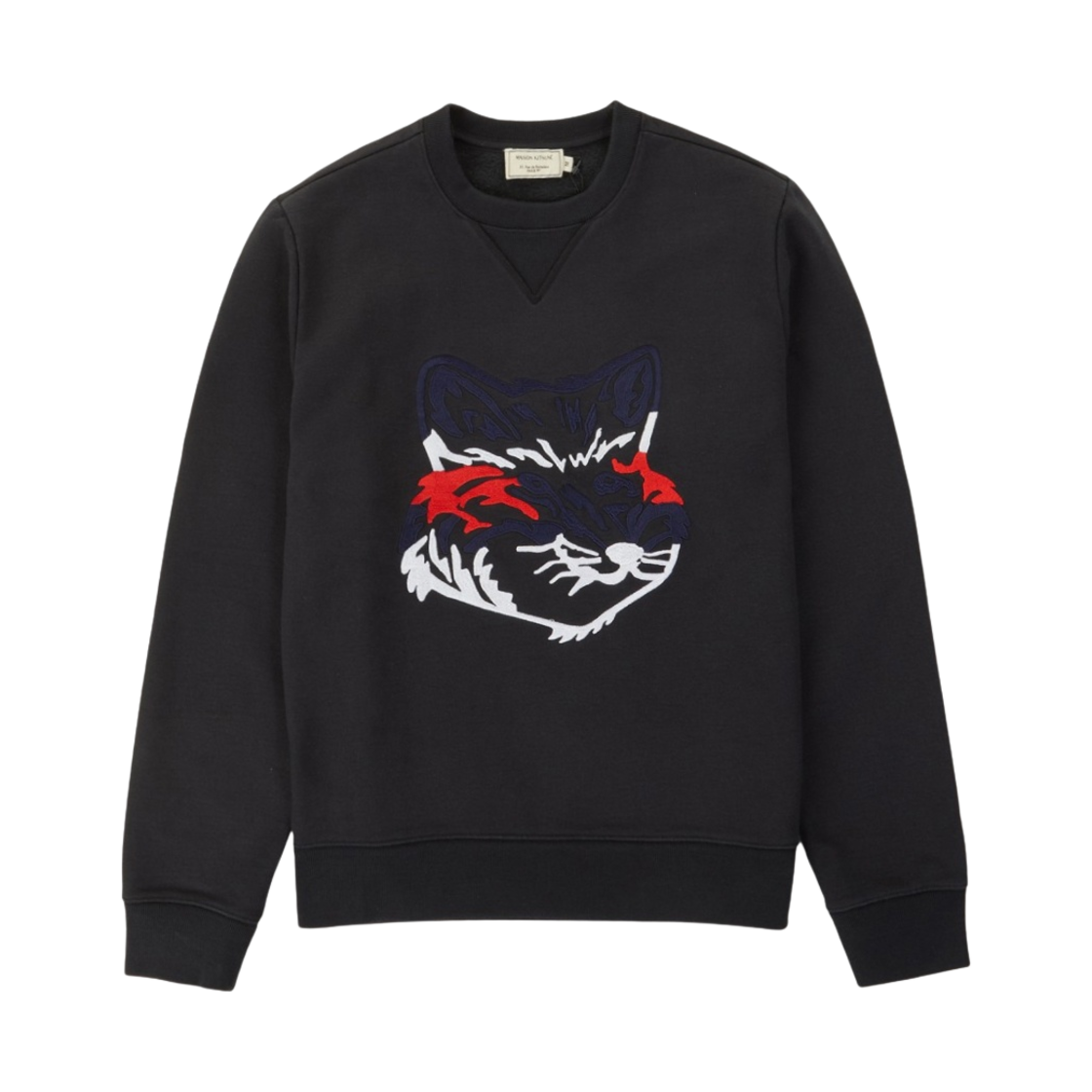 메종 키츠네 빅 폭스 자수 레귤러 스웨트셔츠 블랙(Maison Kitsune Big Fox Embroidery Regular Sweatshirt Black) - 1