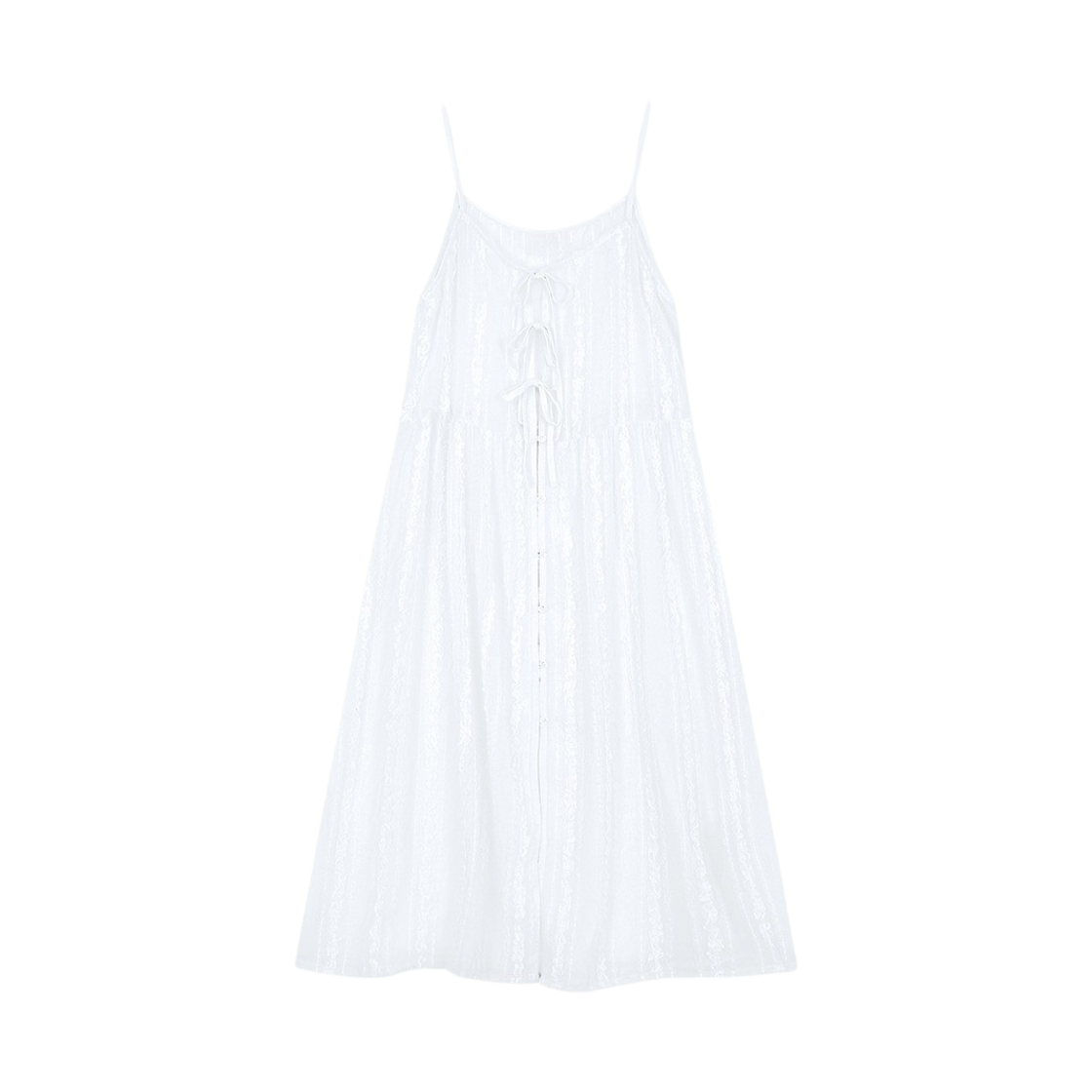 마가린핑거스 레이스 쉬폰 원피스 화이트