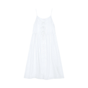 Margarin Fingers Lace Chiffon One Piece White