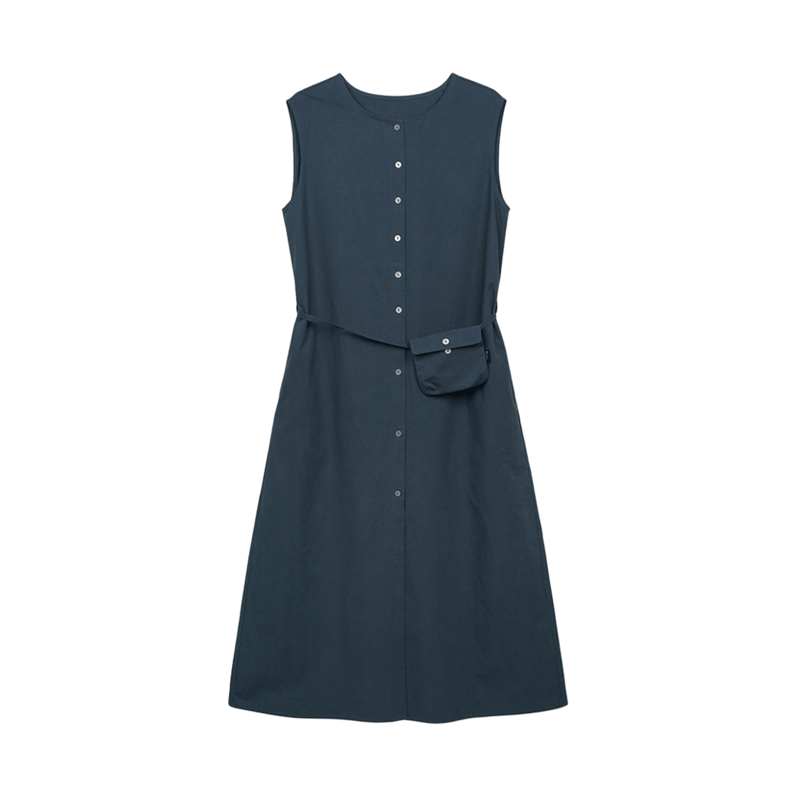벤시몽 코튼 맥시 슬리브리스 드레스 헤이그 블루(Bensimon Cotton Maxi Sleeveless Dress Hague Blue)