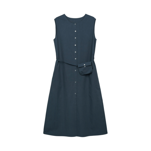 BS5SOP701AH Bensimon Cotton Maxi Sleeveless Dress Hague Blue