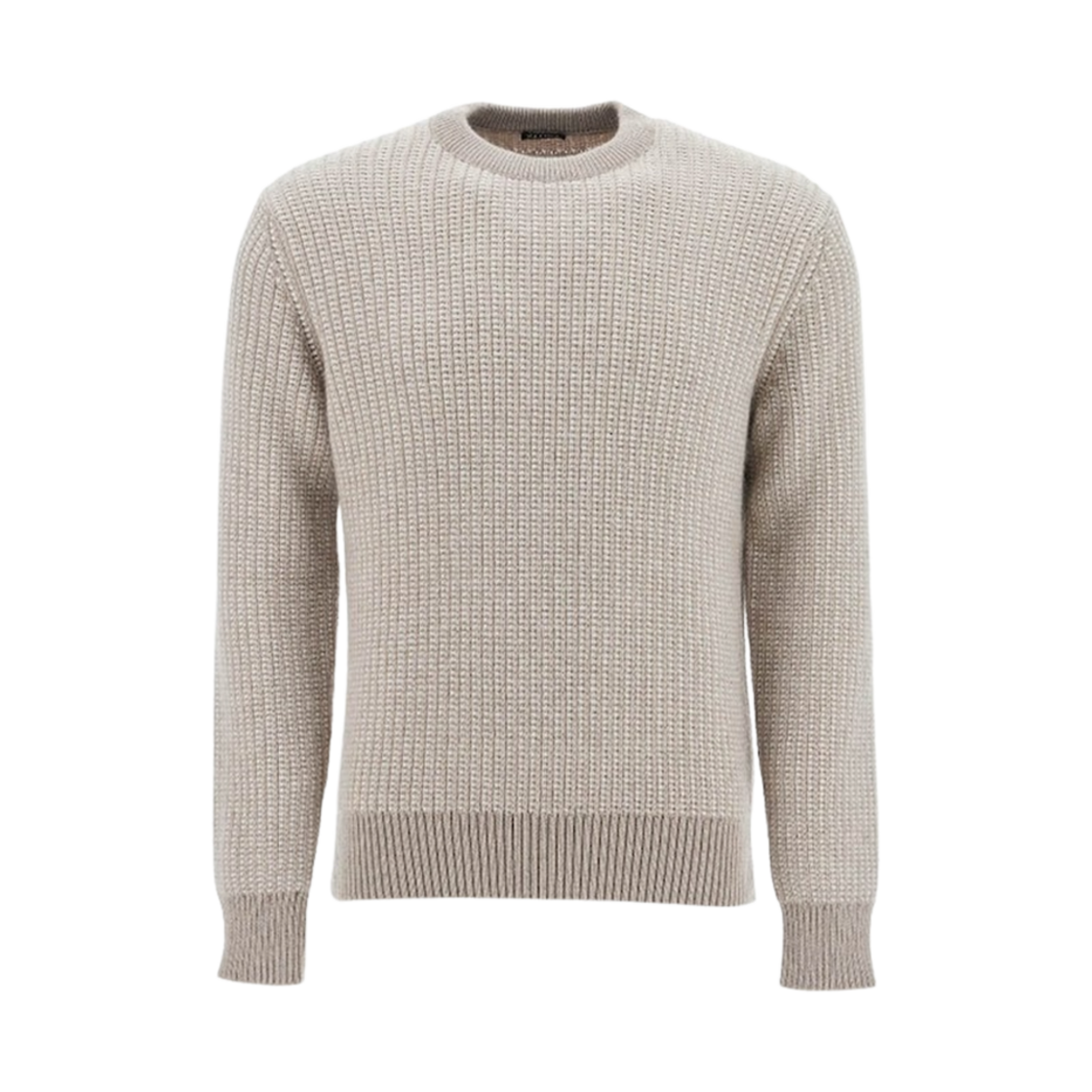 UEF85A8-110-214 Zegna Cashmere Mohair and Silk Crewneck Beige
