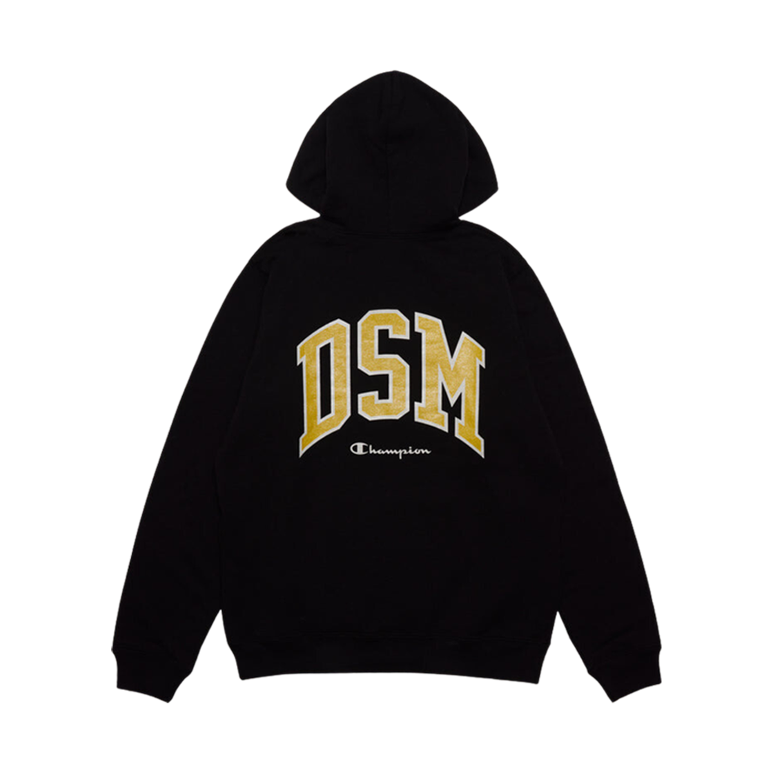 챔피온 x DSMG 후드 스웨트셔츠 블랙(Champion x DSMG Hooded Sweatshirt Black)