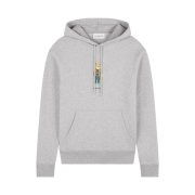 Maison Kitsune Dressed Fox Regular Hoodie Light Grey Melange