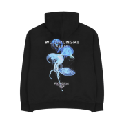 Wooyoungmi Luminescence Jellyfish Back Logo Hoodie Black - 24SS