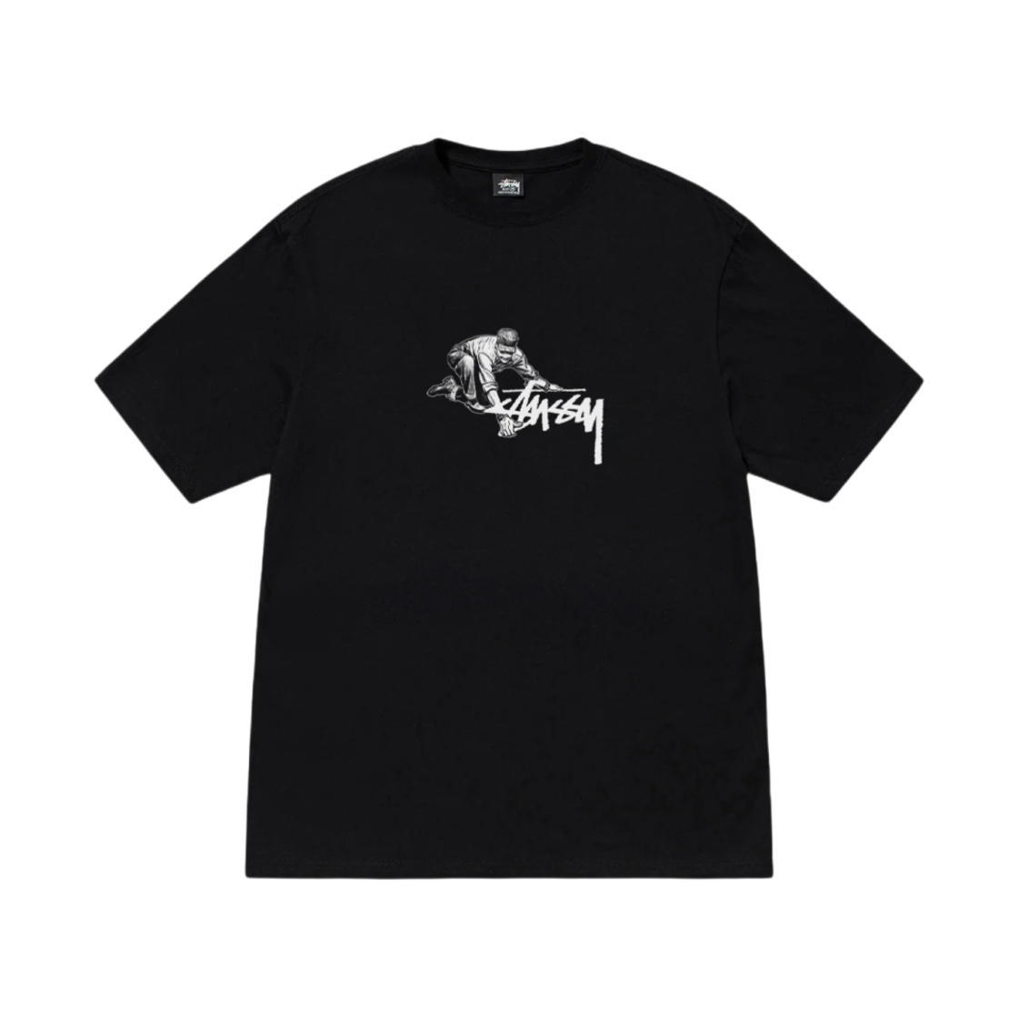 스투시 워커 티셔츠 블랙(Stussy Worker T-Shirt Black)