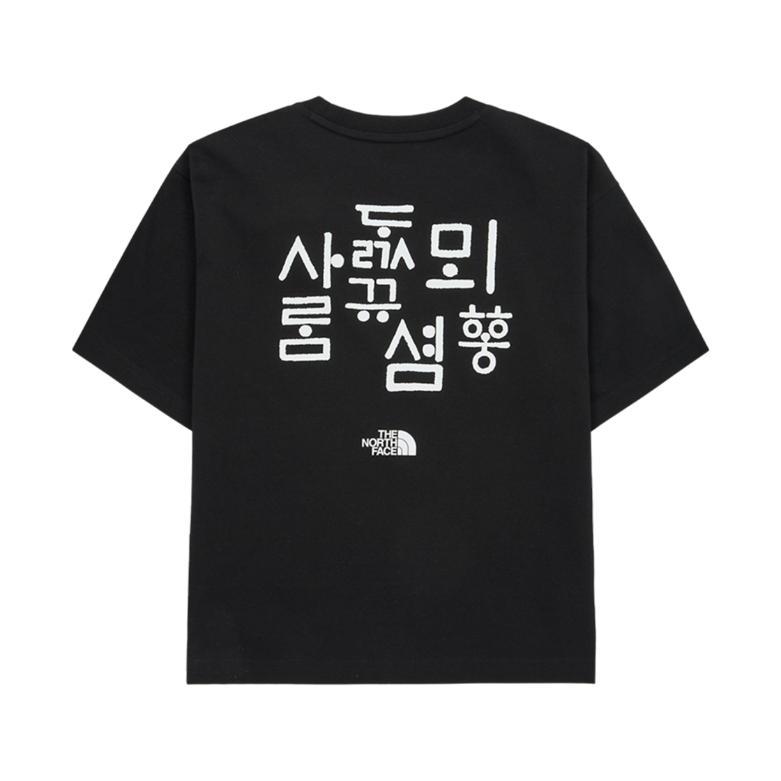 (W) 노스페이스 TNF 한글 숏슬리브 라운드 티셔츠 블랙 - 25SS((W) The North Face TNF Hangeul S/S Round T-Shirt Black - 25SS) - 2
