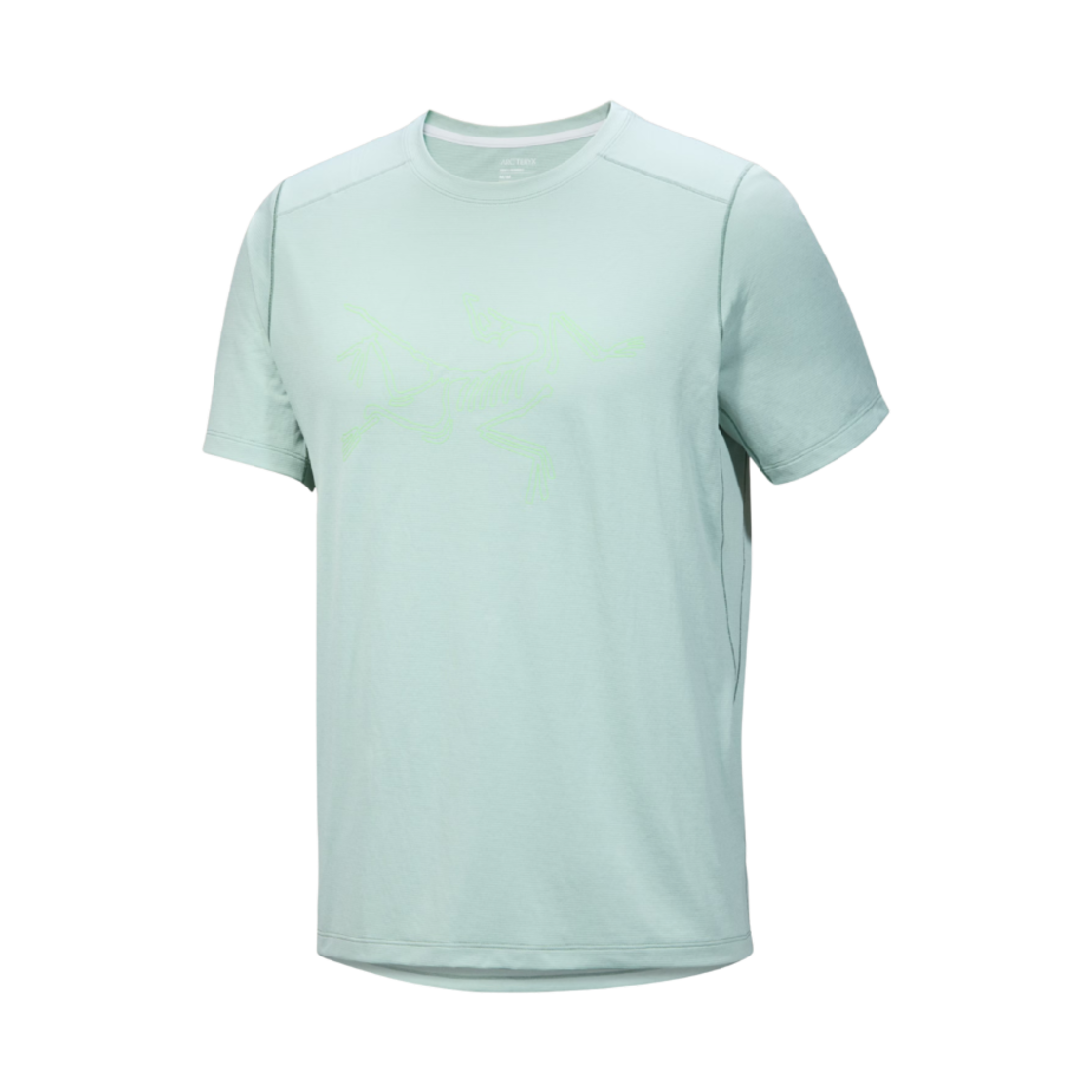 아크테릭스 코막 로고 SS 티셔츠 스톤 그린 헤더(Arc'teryx Cormac Logo SS T-Shirt Stone Green Heather) - 1