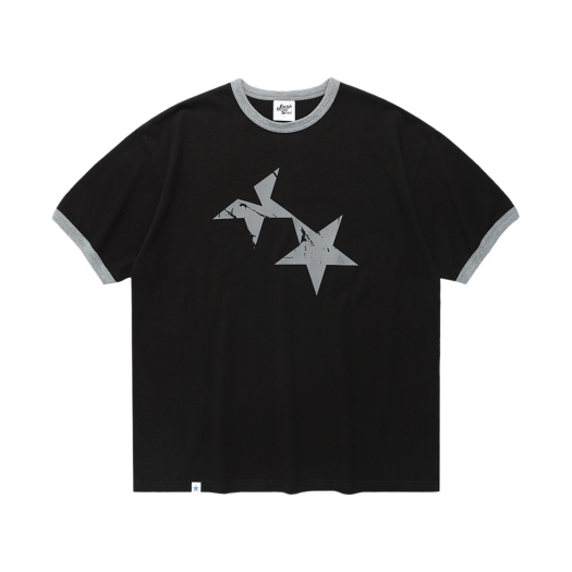 【SLOW RECORD HOUSE】RECORD RINGER T-SHIRT RECORD ringer t-shirts_melange grey - SLOW RECORD HOUSE | 60
