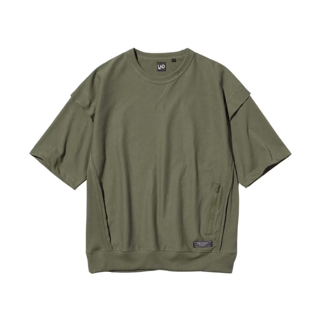 357104-57 GU x Undercover Half Sleeve Sweatshirt Olive - JP