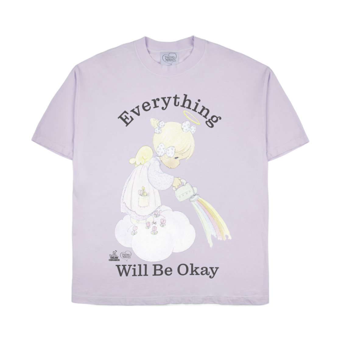 온라인 세라믹스 프레셔스 모먼트 에브리띵 윌 비 오케이 티셔츠 퍼플(Online Ceramics Precious Moments Everything Will Be Ok T-Shirt Purple)