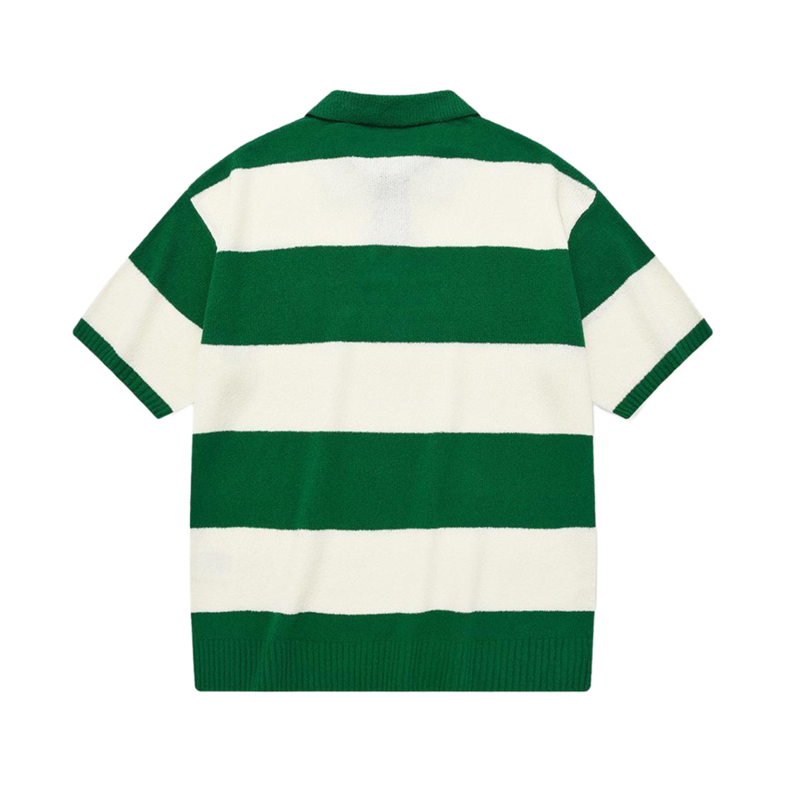 커버낫 C 로고 스트라이프 카라 하프 니트 그린(Covernat C Logo Stripe Collar Half Knit Green) - 2