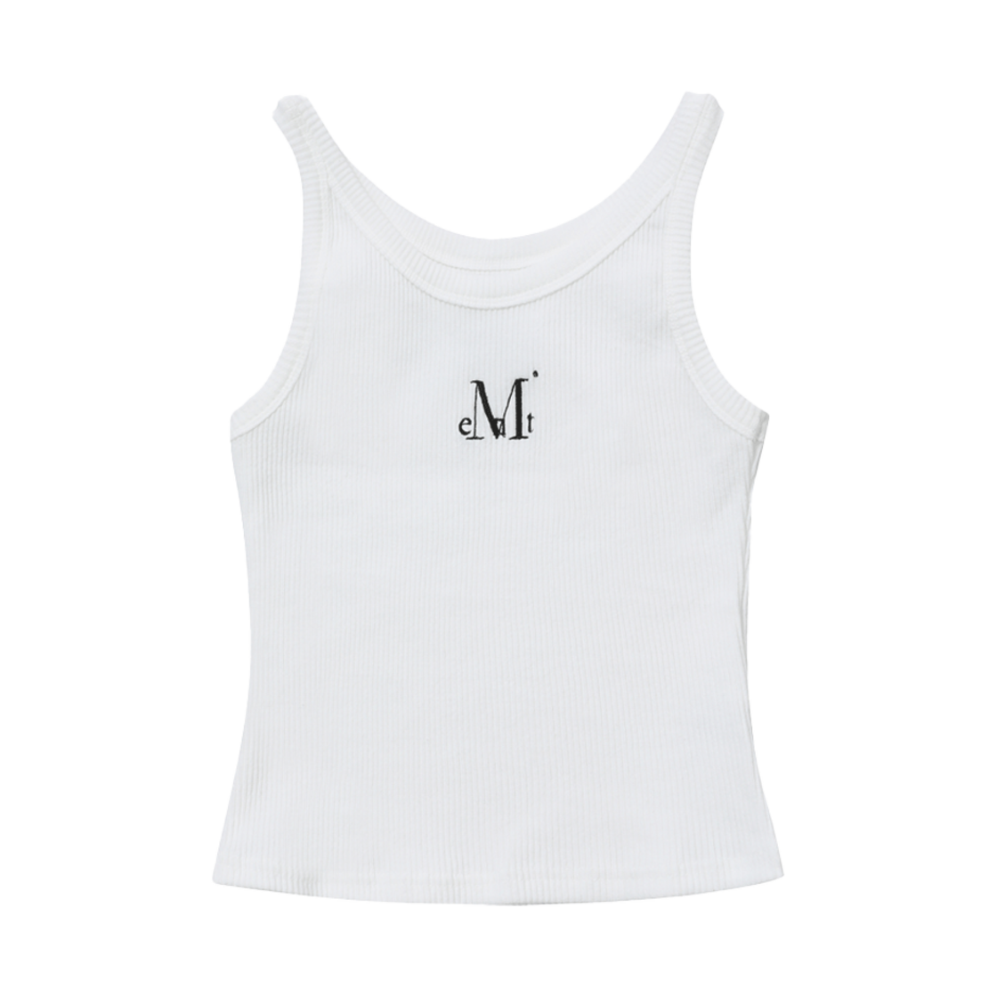 무센트 백 디테일 시그니처 슬리브리스 나시 화이트(MUCENT Back Detail Signature Sleeveless White) - 1