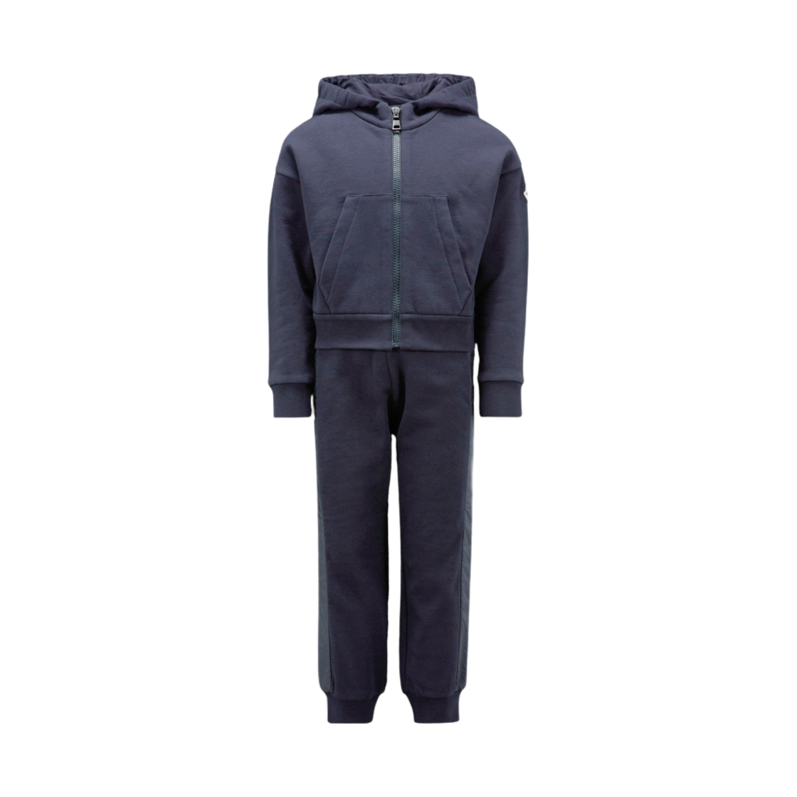 (키즈) 몽클레르 로고 스웨트수트 세트 네이비 블루 - 23FW((Kids) Moncler Logo Sweatsuit Set Navy Blue - 23FW) - 1