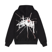 Stussy Shattered Zip Hoodie Black
