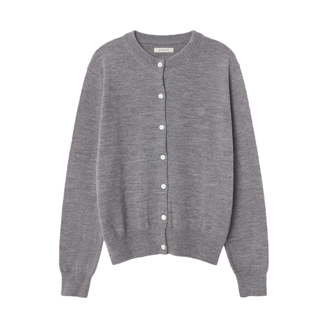 시야쥬 SIKN2126 메리노 울 미니멀 가디건 멜란지그레이