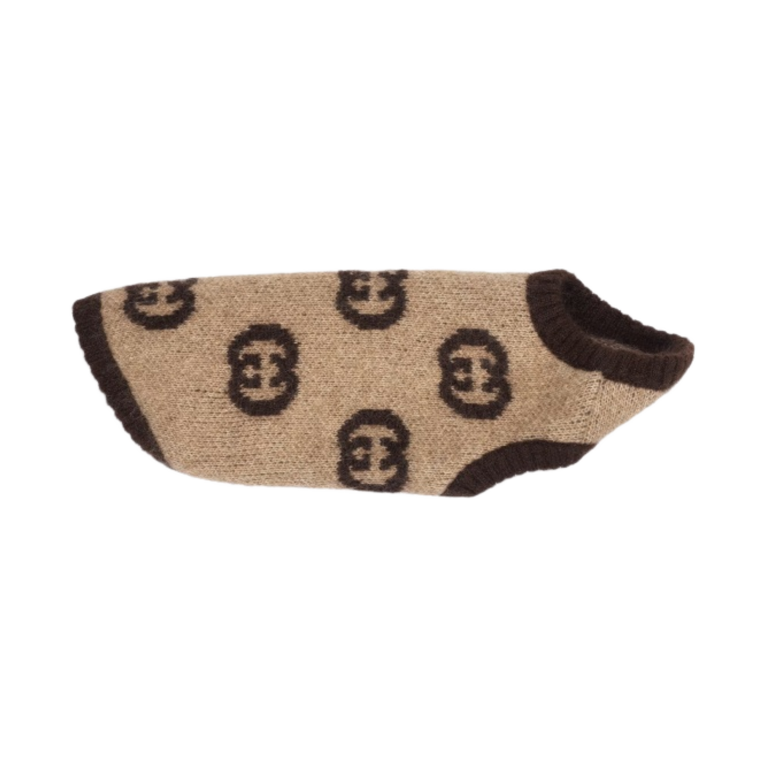 구찌 인터로킹 G 펫 울 블렌드 스웨터 베이지 브라운(Gucci Interlocking G Pet Wool Blend Sweater Beige Brown) - 1