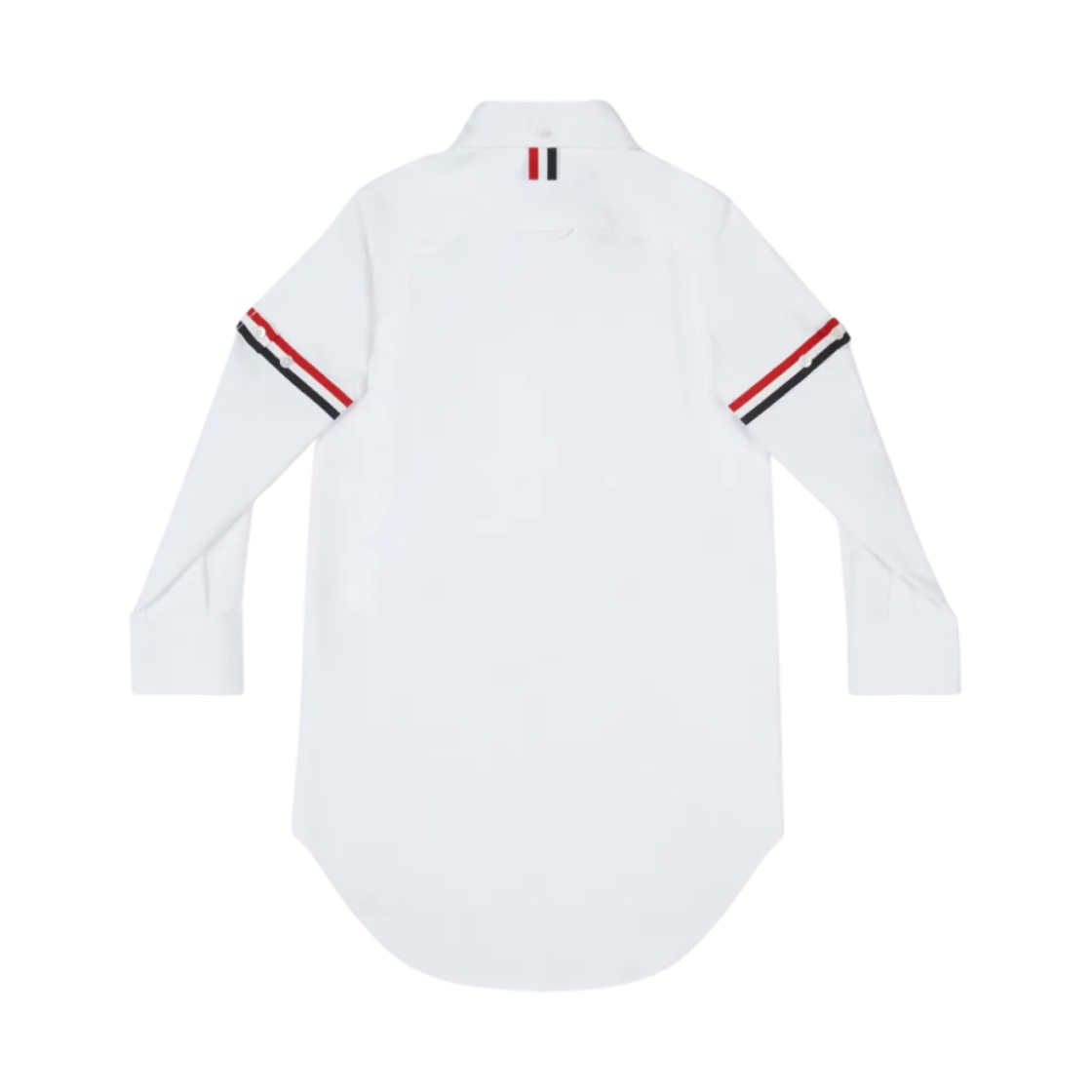(키즈) 톰브라운 옥스포드 프렌치 커프 턱시도 셔츠 화이트((Kids) Thom Browne Oxford French Cuff Tuxedo Shirt White) - 2