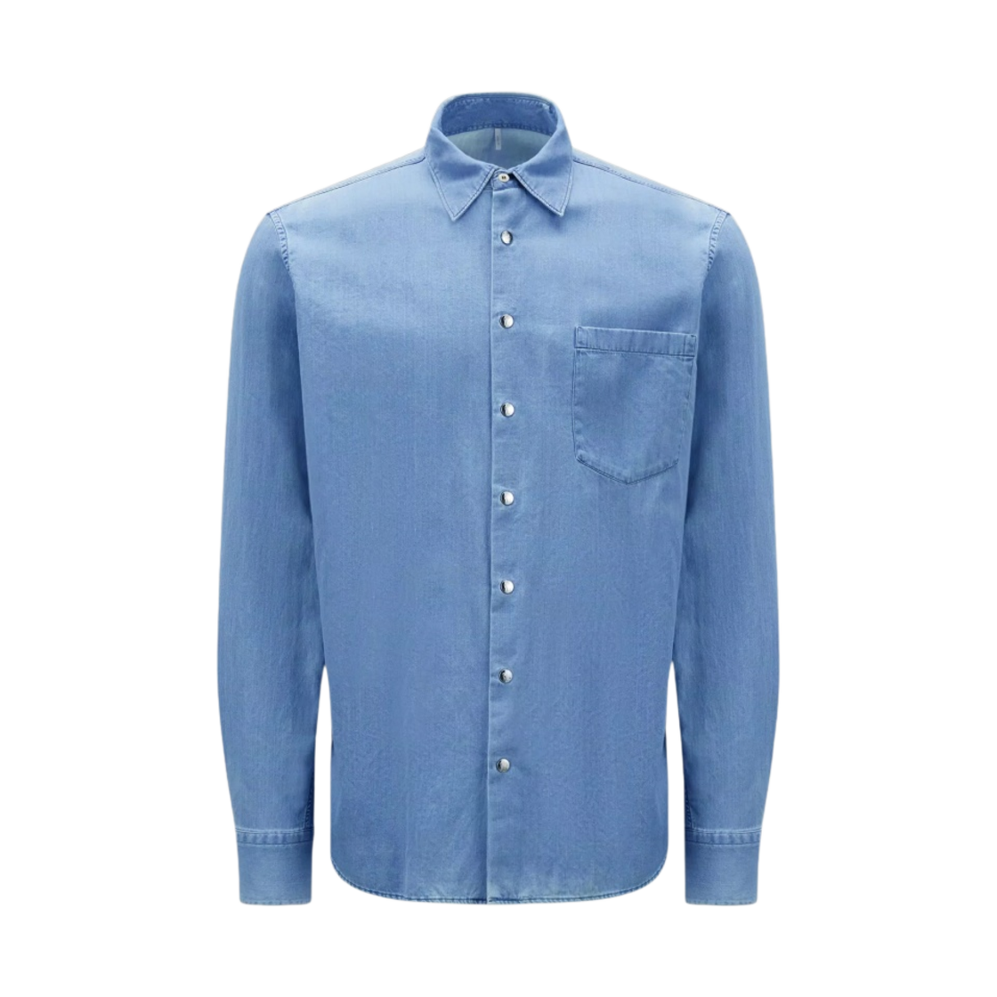 I1-091-2F00004-596RT-77A Moncler Chambray Shirt Light Blue - 23SS