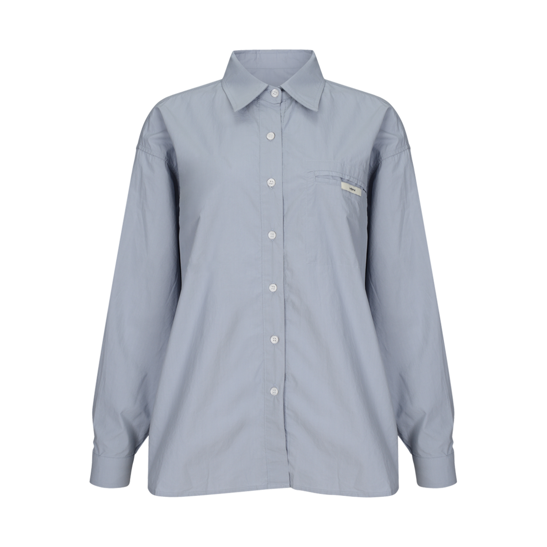 lr24fw36 Leterie Lr Label Overfit Shirt Light Blue