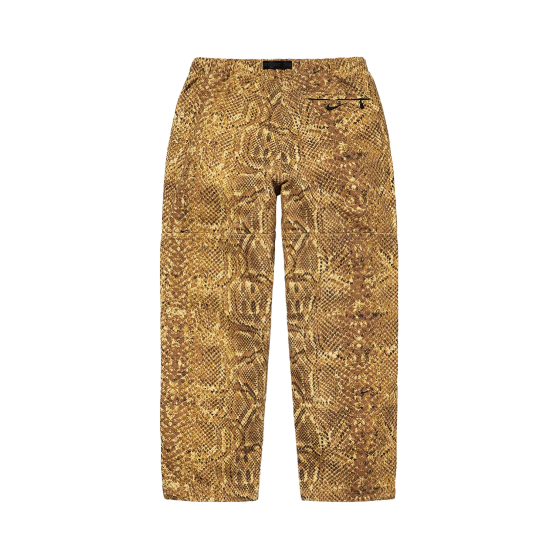 슈프림 x 나이키 ACG 벨티드 데님 팬츠 골드 스네이크스킨 - 22FW