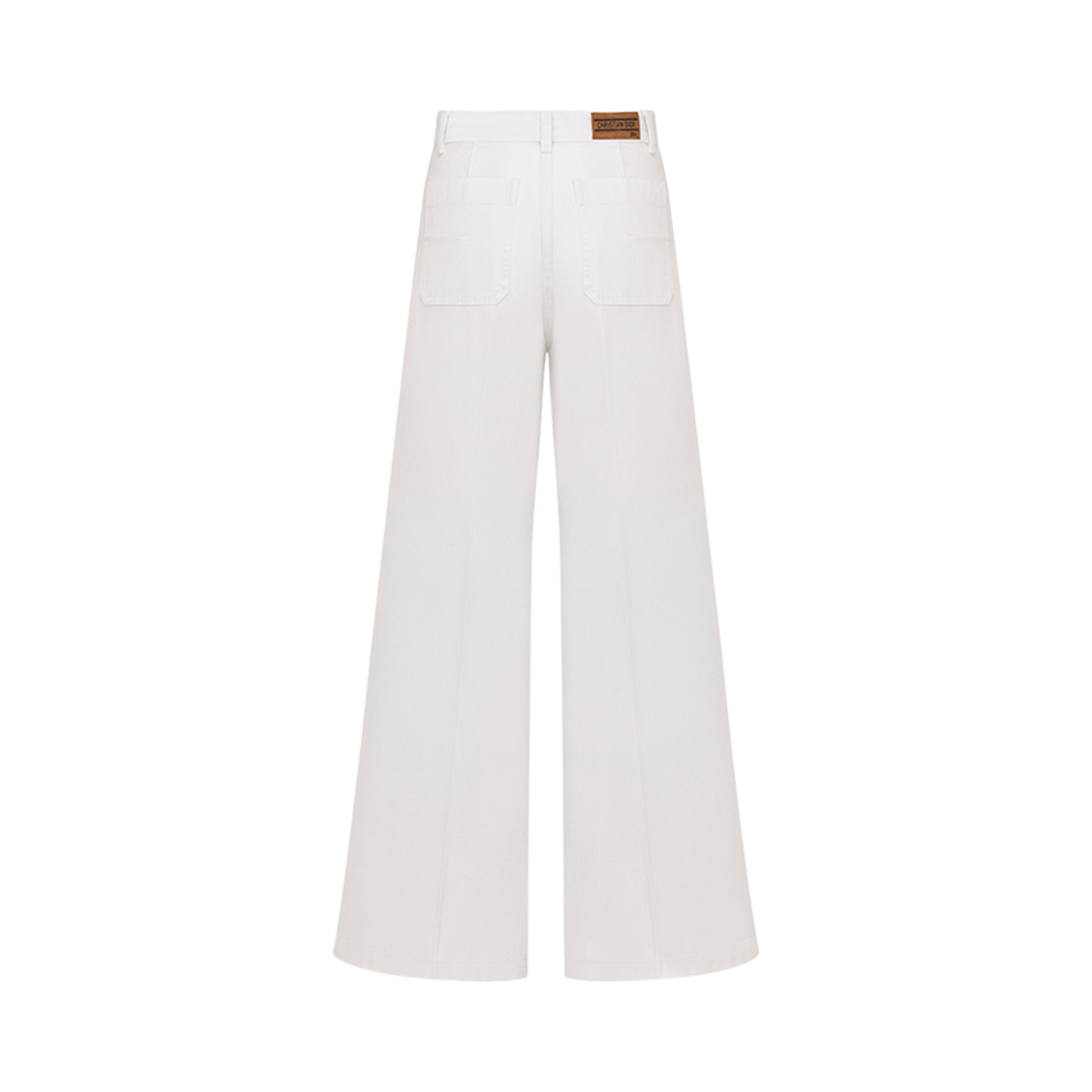 (W) 디올 8 플레어 진 D04 화이트 데님((W) Dior 8 Flared Jeans D04 White Denim) - 2