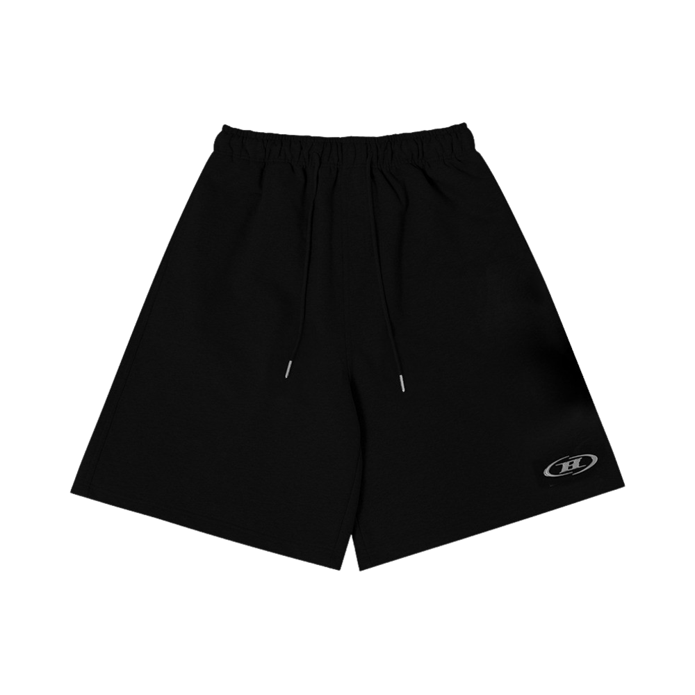 BF5MSP204BK BORN TO WIN Chrome B Logo Half Pants Long Ver Black - 대표 이미지 #1